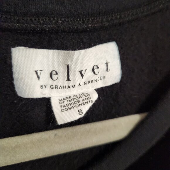 Velvet by Graham and Spencer Long Sleeve Velour Soft Cocktail Party Dress Small - Picture 2 of 6